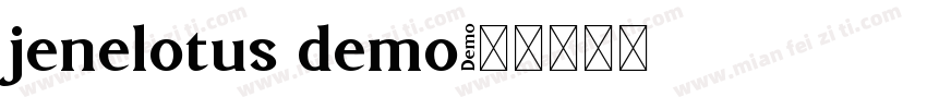 jenelotus demo字体转换